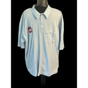 WINNIPEG JETS MENS SIZE 3X (See Dimensions) LIGHT BLUE POLO SHIRT NHL